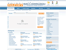 Tablet Screenshot of poznajmazury.pl